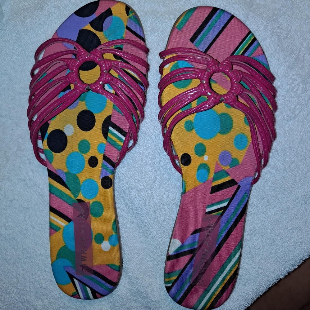 White Stag multicolored jellies type sandals